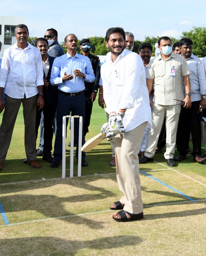 Jagan Plays Cricket